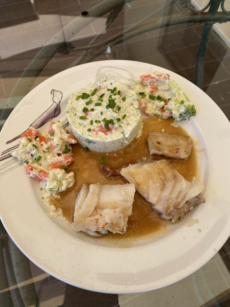 Pavé de cabillaud et risotto de chou fleur