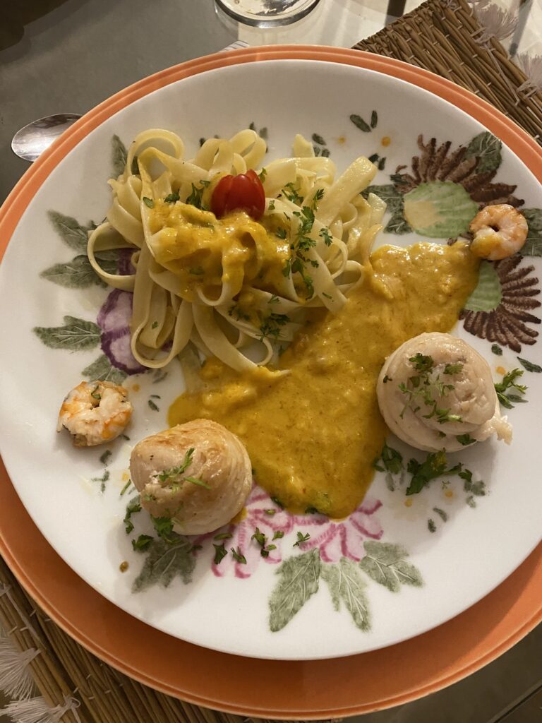 Goujonnettes de soles sauce aux agrumes ; 2 personnes