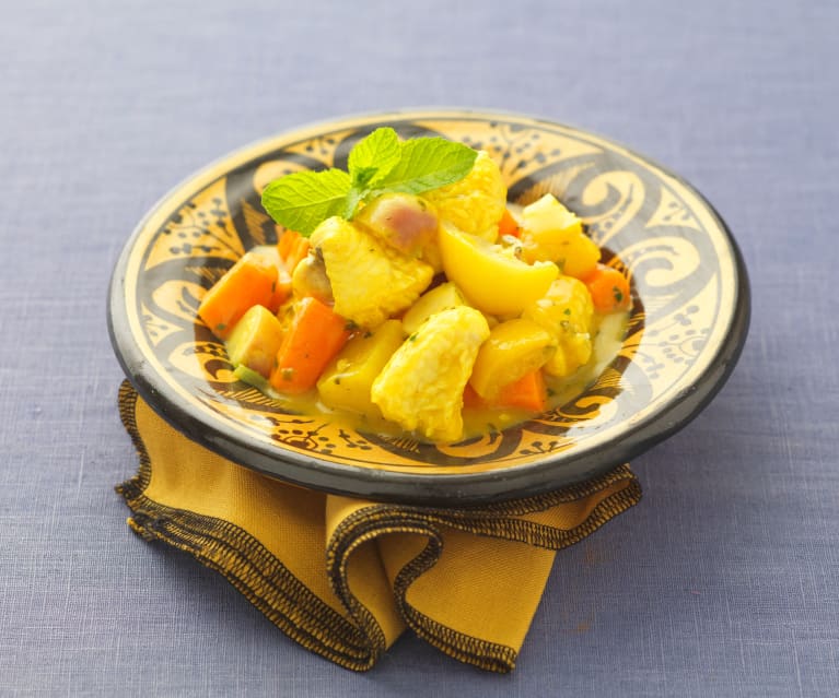 Tajine De Lotte Aux Légumes Et Citrons Confits