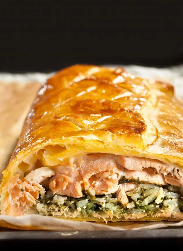 Feuilleté De Saumon Aux Epinards